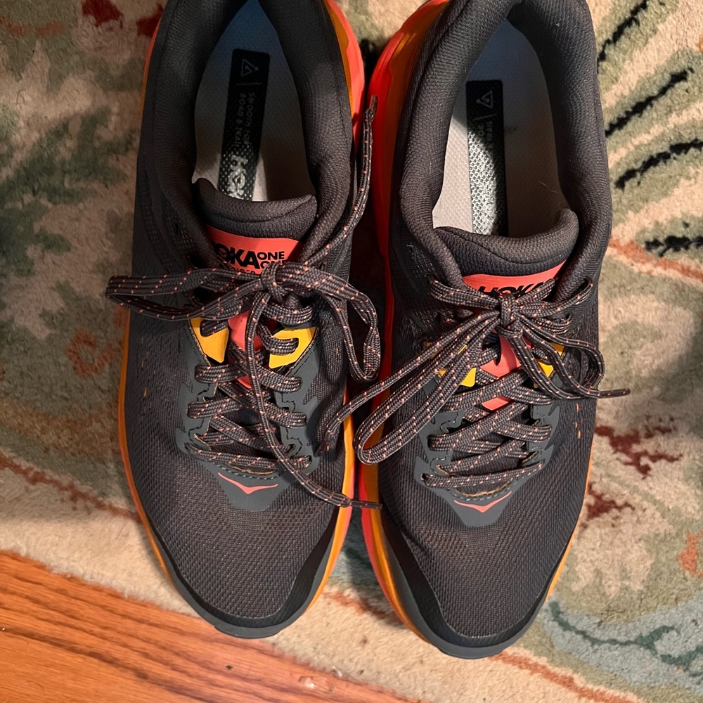 Hoka One One Challenger W ATR Grey and Orange Shoes